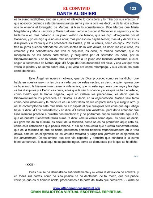 el convivio dante alighieri - Gran Fratervidad Tao Gnóstica Espiritual