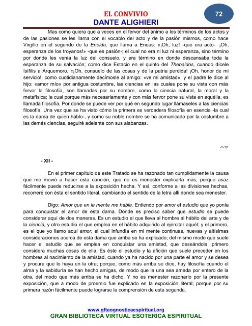 el convivio dante alighieri - Gran Fratervidad Tao Gnóstica Espiritual