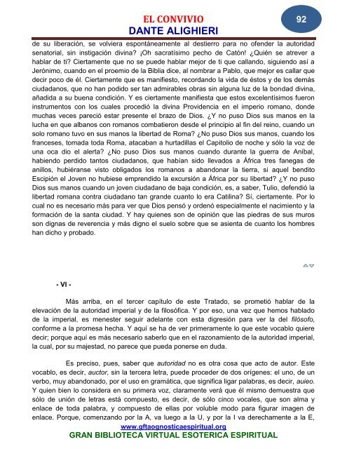 el convivio dante alighieri - Gran Fratervidad Tao Gnóstica Espiritual