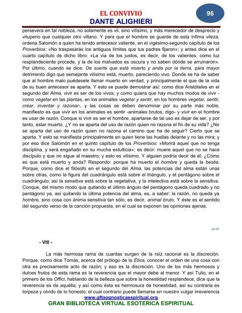 el convivio dante alighieri - Gran Fratervidad Tao Gnóstica Espiritual