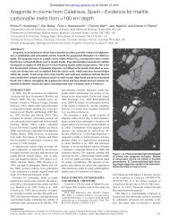 Aragonite in olivine from Calatrava, Spain—Evidence for mantle ...