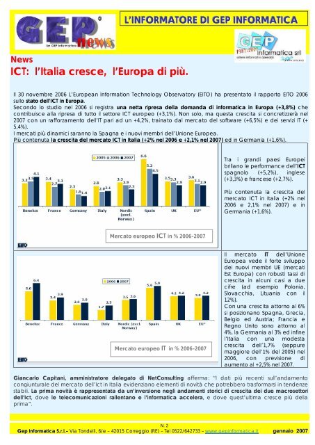 GEP NEWS GEN 2007 - GEP Informatica Srl