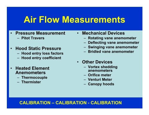 Airflow Measuring Instruments and Their Applications - GHDonline