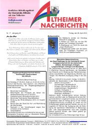 An den Mai An den Mai - Gemeinde Altheim