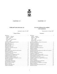 Loi sur le défenseur des enfants et de la jeunesse - Gouvernement ...