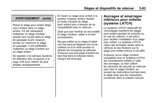 avertissement - GM Canada