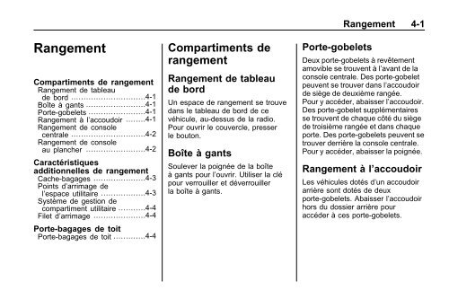 avertissement - GM Canada