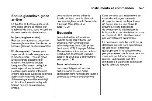 avertissement - GM Canada