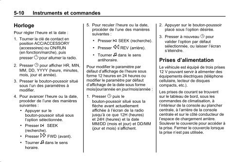 avertissement - GM Canada