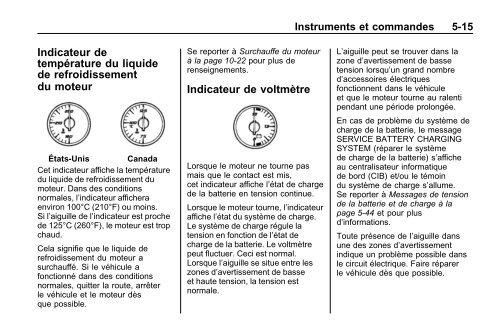 avertissement - GM Canada