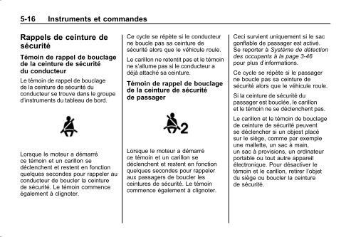 avertissement - GM Canada