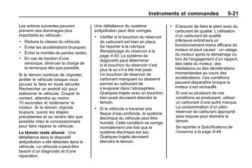 avertissement - GM Canada