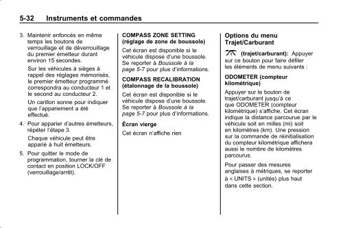 avertissement - GM Canada