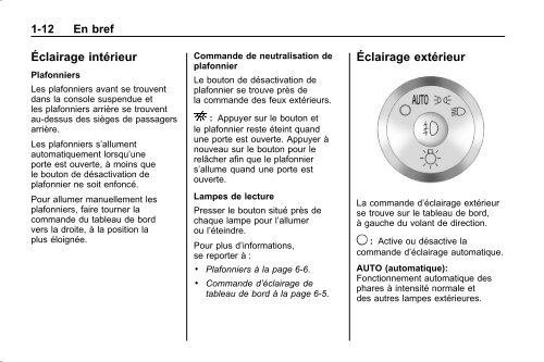 avertissement - GM Canada