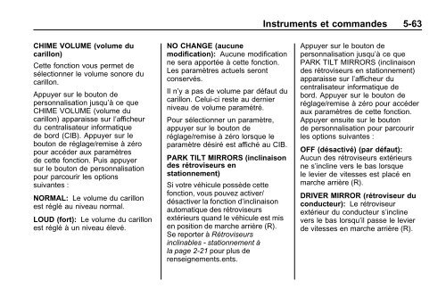 avertissement - GM Canada