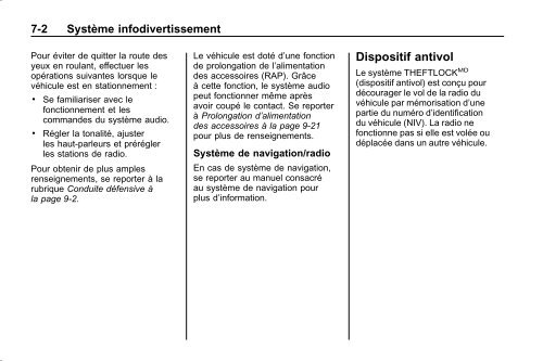 avertissement - GM Canada