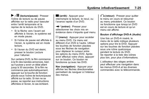 avertissement - GM Canada