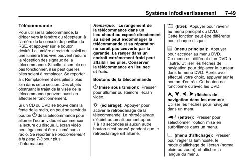 avertissement - GM Canada