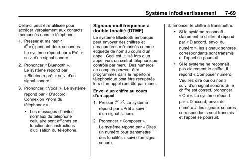 avertissement - GM Canada