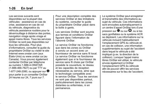 avertissement - GM Canada