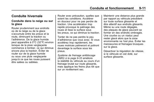 avertissement - GM Canada