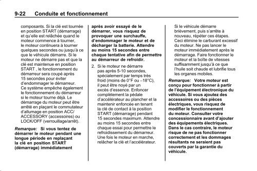 avertissement - GM Canada