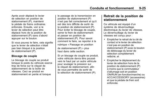 avertissement - GM Canada