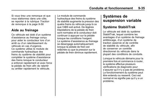 avertissement - GM Canada