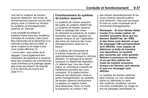 avertissement - GM Canada