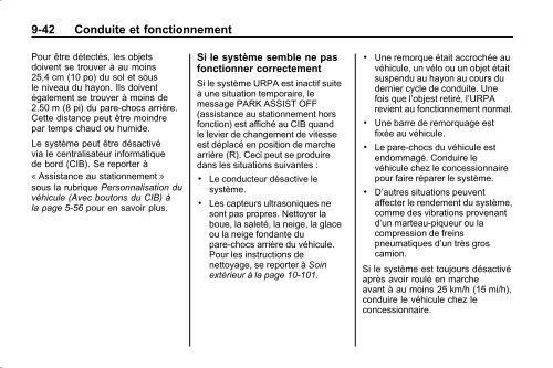 avertissement - GM Canada