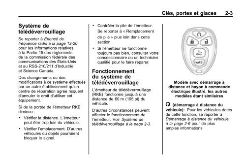 avertissement - GM Canada