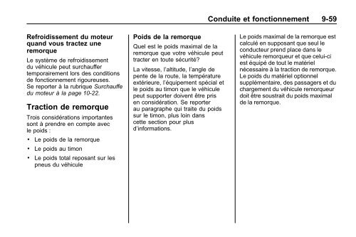 avertissement - GM Canada