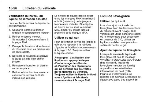 avertissement - GM Canada