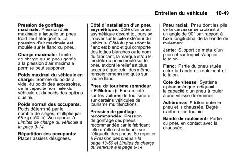 avertissement - GM Canada