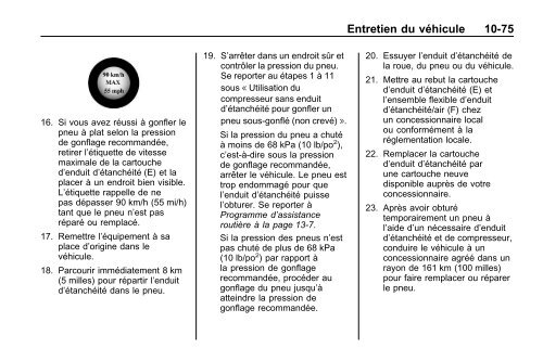 avertissement - GM Canada