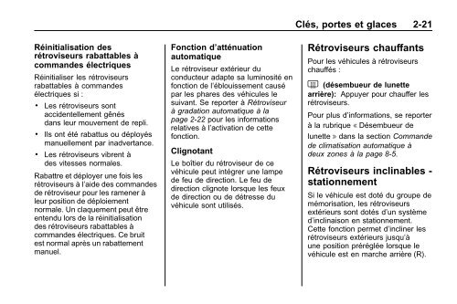 avertissement - GM Canada