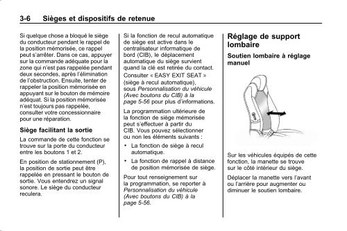 avertissement - GM Canada