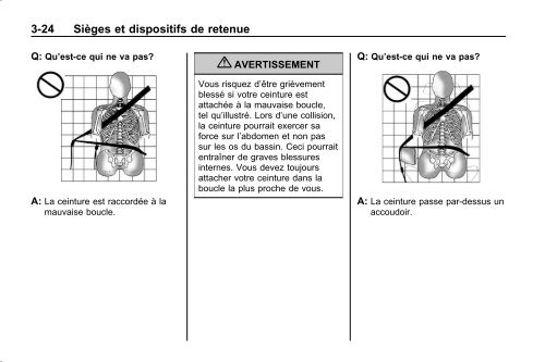 avertissement - GM Canada