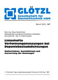 Linienhafte Verformungsmessungen bei Deponiebasisabdichtungen