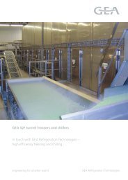 GEA IQF tunnel freezers and chillers - GEA Refrigeration Technologies