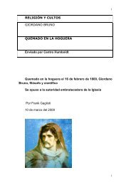 giordano bruno quemado en la hoguera - Gran Fratervidad Tao ...