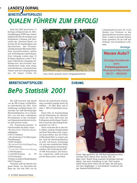 Journal August 2002 - gdp-deutschepolizei.de