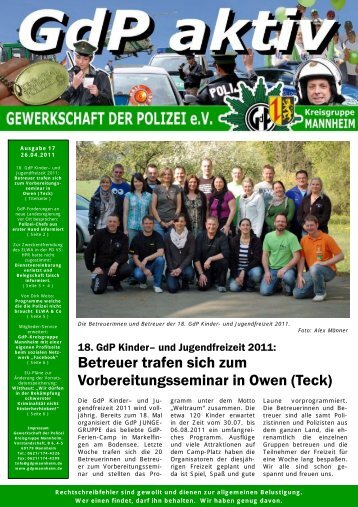 GdP aktiv 2011-04-26 - GdP Mannheim