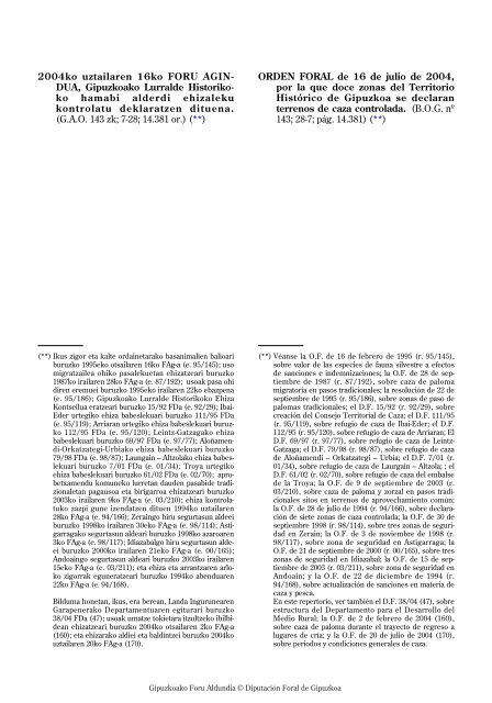 ORDEN FORAL de 16 de julio de 2004/2004ko ... - Gipuzkoa.net