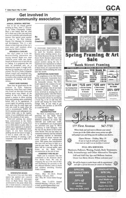 May 13, 2005 - Glebe Report