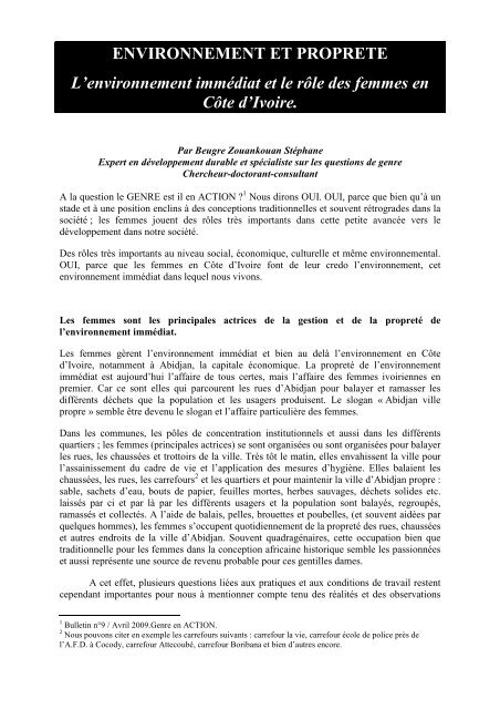 Document - Genre en action