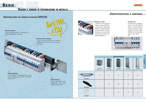 serie 47 cvx quadri e armadi di distribuzione in metallo - Gewiss