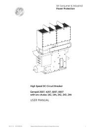 GE Consumer & Industrial - G E Power Controls