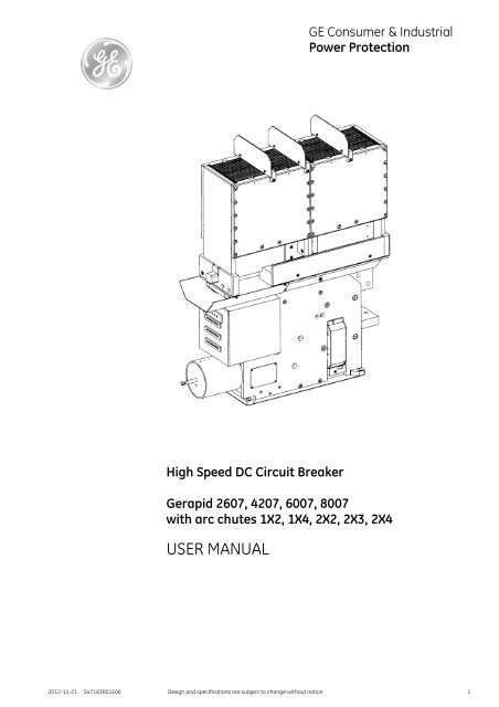 GE Consumer & Industrial - G E Power Controls