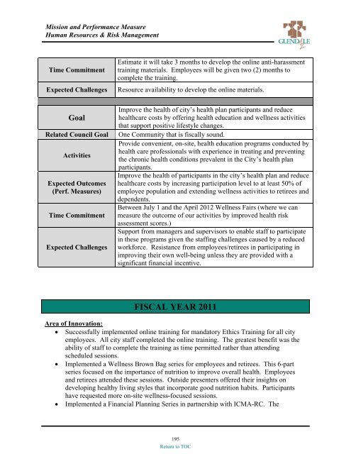 preliminary fy 2011-12 city of glendale, az annual budget book